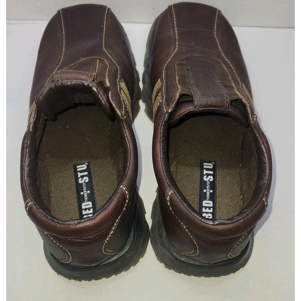 Bed Stu The Next Step Loafers Shoes Mens 13 Brown Leather Slip On Casual - Picture 3 of 9